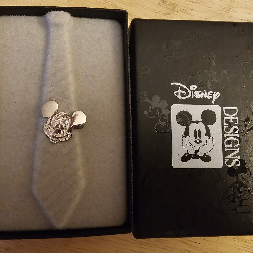 Disney Mickey Mouse Silver Tie Tack